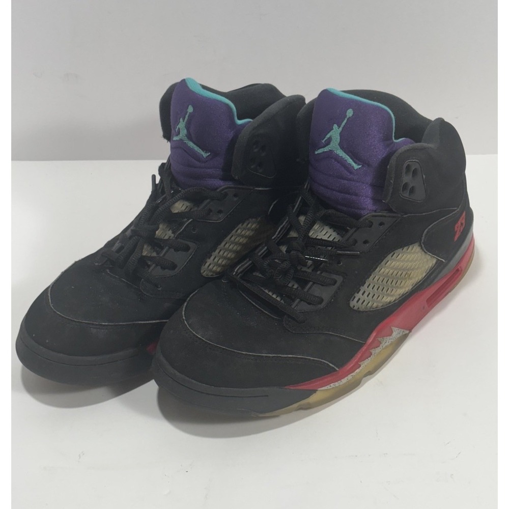 Air Jordan 5 Retro Top 3 Size 10.5 Used Condition CZ7186-001‎